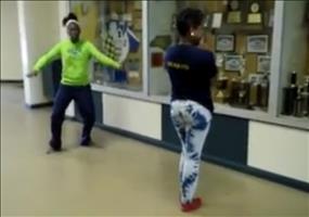 Proben für den Harlem Shake