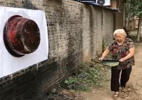 Coole Wandmalerei in China