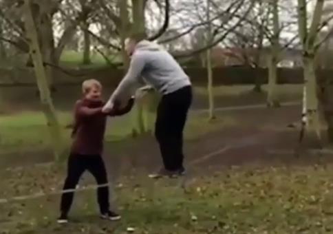 Slackline Backflip - FAIL