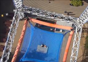 Freier Fall und nur ein Netz