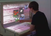 BndDesk - Geschwungenes Multitouch Display
