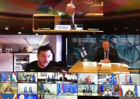 In das Zoom-Meeting des EU Verteidigungsministers gehackt