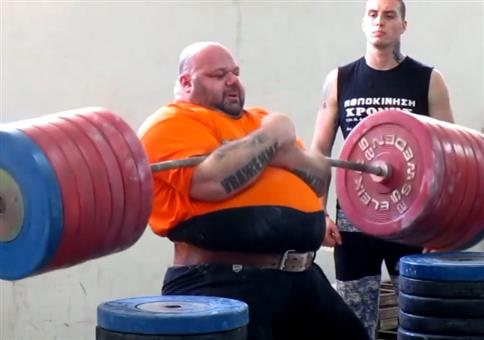 Gewichte auf der Wampe