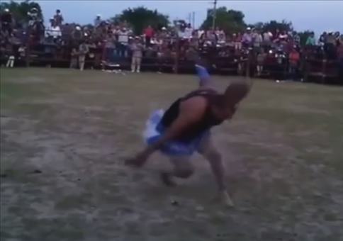 Was für eine beschissene Landung