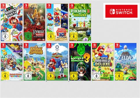 „3 für 2“-Aktion auf Spiele für die Nintendo Switch