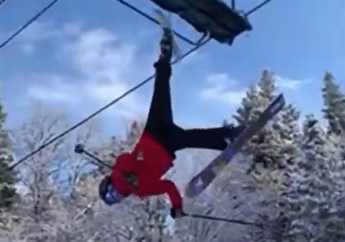 Abhängen am Skilift