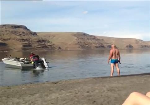 Umwerfende Abkühlung per Motorboot