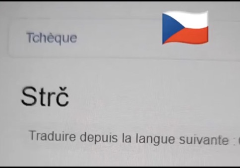 Tschechische Sprache im Übersetzer