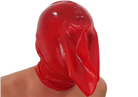 Latex Maske zur Atemkontrolle