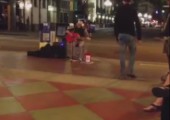 Straßenmusiker mit toller Stimme in Downtown San Diego