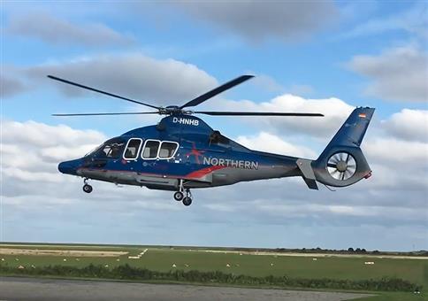 Der schwebende Hubschrauber