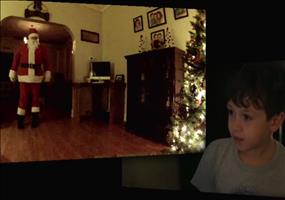 Der Weihnachtsmann auf Video