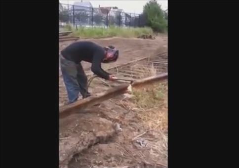 Schienen schweißen ist ein echt spannender Job