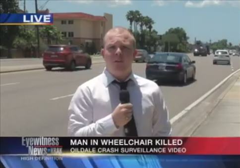 Doppelte Unterbrechung während einer Live Reportage