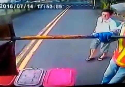 Müllabfuhrtag in Taiwan