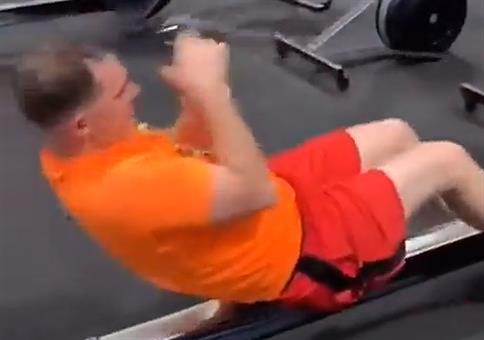 Angeltraining am Rudergerät