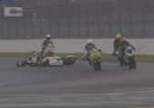 Ein sehr außergwöhnlicher Crash zweier Motorräder