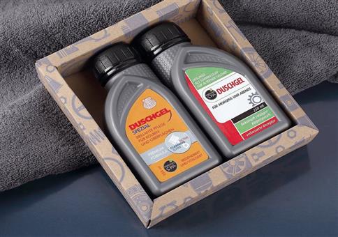 Duschgel für Motor-Fans