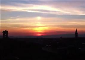 Diesen tollen Ausblick über Florenz wird sie nie vergessen