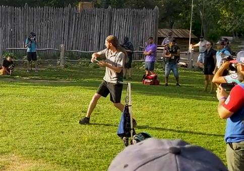 Hole in one beim Disc Golf