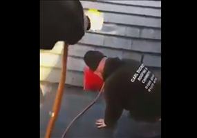 Beheizbare Mütze bei der Arbeit