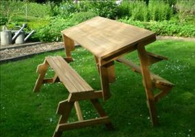 Funktions Gartenbank mit Tisch