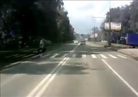 Das war knapp am Fußgängerüberweg