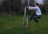 Parkourtraining - Sprung durch Ring - FAIL