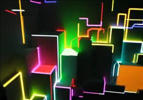 Schöne Lichtshow zu Hause