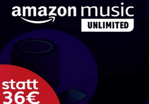 4 Monate Amazon Music Unlimited - Für Neukunden und Primer