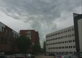 Krasse Wolkenformation in Haarlem/Niederlanden