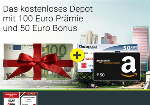 150€ Bonus für kostenloses comdirect Depot