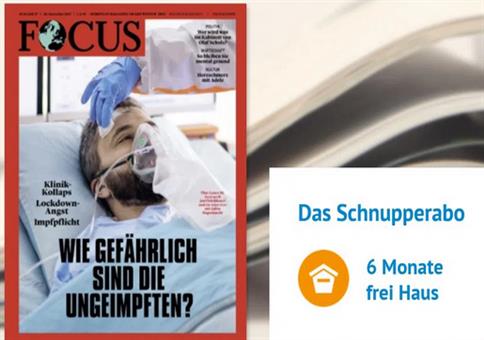 Focus Halbjahresabo mit 26 Ausgaben für 1€