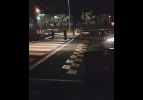 Gefährliche Bremsschwelle