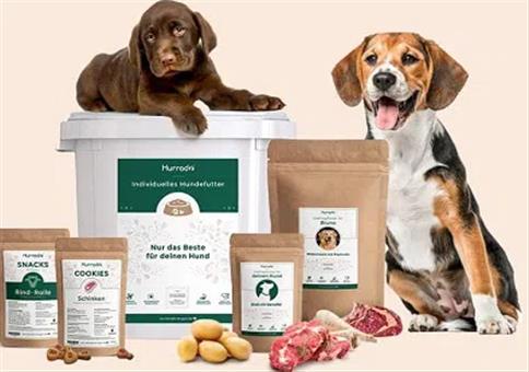 Kostenloses Hundefutter-Testpaket von Hurrado