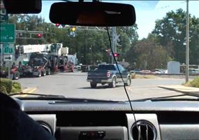 Zug vs. Schwerlasttransport