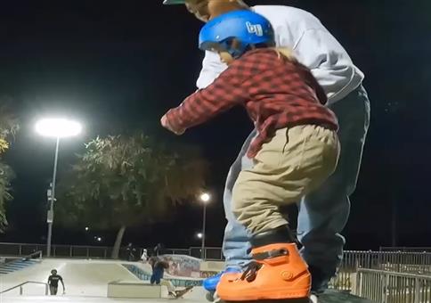 Früh übt sich auf Rollerblades