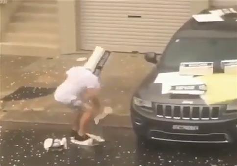 Schadensbegrenzung beim Hagelschauer