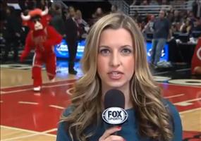 Chicago Bulls Maskottchen trollt Reporterin