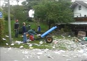 Schubkarre in die Luft jagen