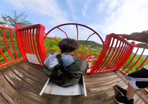 Diese Rutsche ist nicht gut für die Gliedmaßen