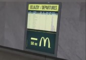 McDonalds in polnischem Bahnhof