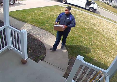 Hund geht auf Postbotin los