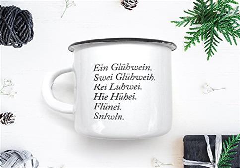 Wunderschöner Emaillebecher