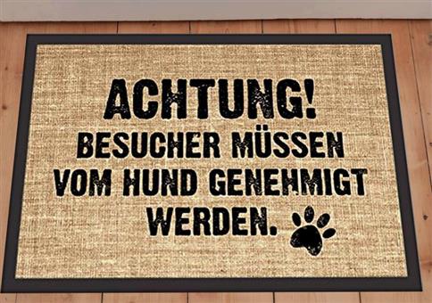 Die Fußmatte für den Hundebesitzer