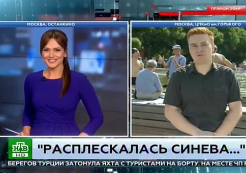 Dem Reporter live die Fresse poliert