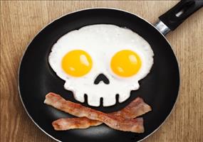 Totenkopfschädel-Spiegeleier Form