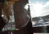 Seifenblase bei minus 30 Grad