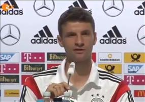 Schlagfertiger Thomas Müller auf WM Pressekonferenz