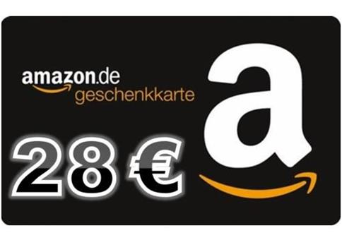 28€ Amazon Gutschein für 3,90€
